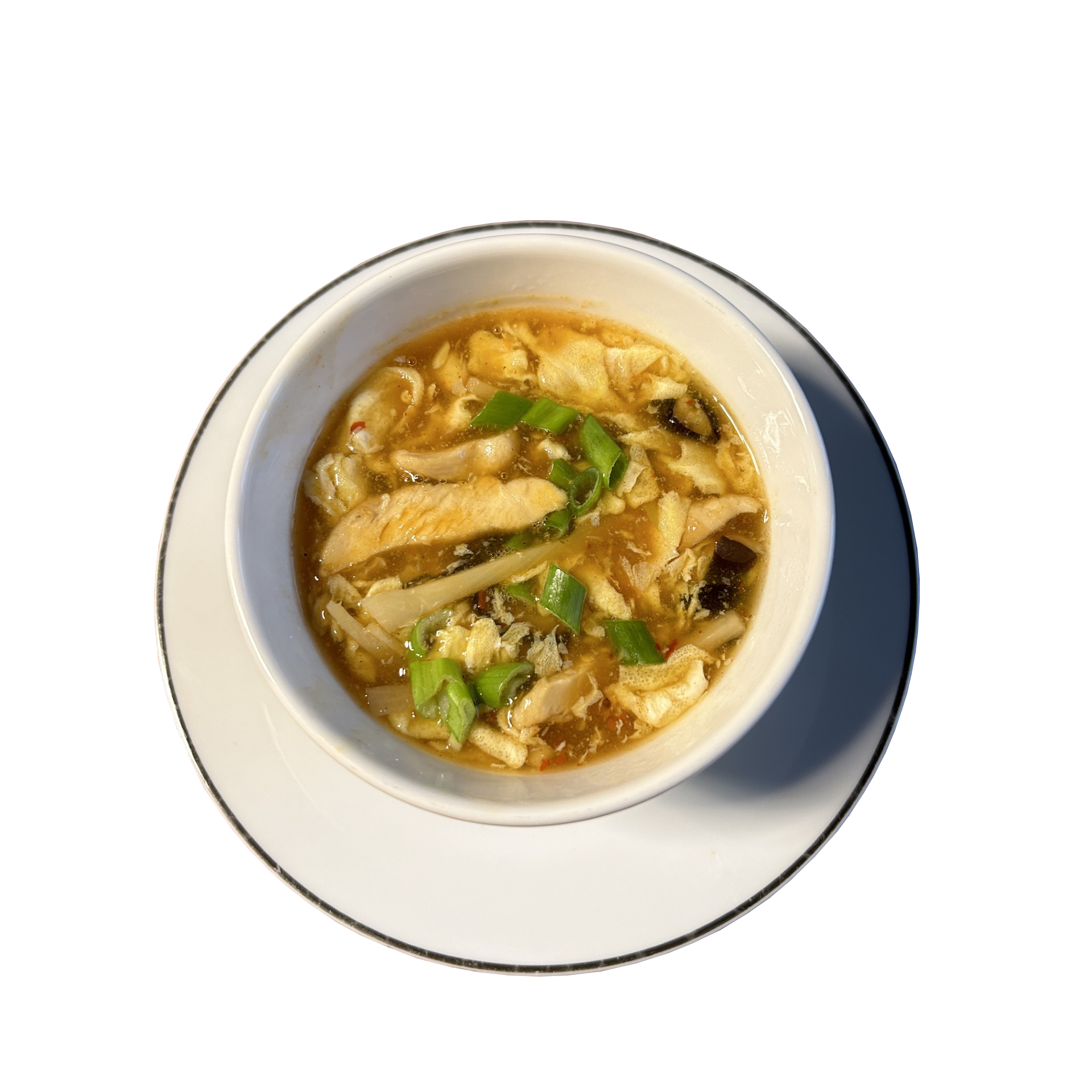 Poulet Scharf-Sauer Suppe